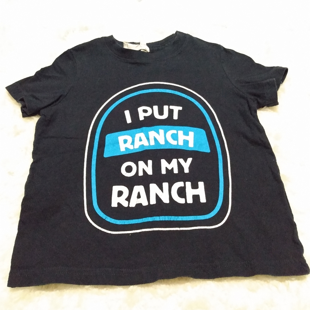 Zulily Girls size 4 ranch graphic tee